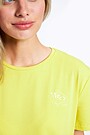 Stretch cotton t-shirt with print 3 | YELLOW/ORANGE | Audimas