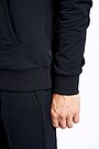 Stretch cotton hoodie 4 | BLACK | Audimas