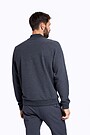 Stretch cotton half-zip jumper 2 | GREY/MELANGE | Audimas