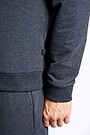 Stretch cotton half-zip jumper 4 | GREY/MELANGE | Audimas