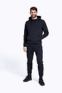 Stretch cotton slim fit sweatpants 1 | BLACK | Audimas