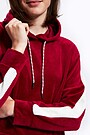 Cotton velour dress 4 | BURGUND | Audimas