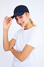 Cotton poplin peaked cap 1 | BLUE | Audimas