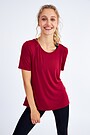 Soft touch modal t-shirt 1 | BORDO | Audimas