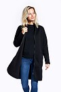 Warm fleece long zip-through jacket 3 | BLACK | Audimas