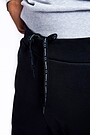 Cotton tapered fit sweatpants 4 | BLACK | Audimas