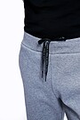 Cotton tapered fit sweatpants 3 | GREY/MELANGE | Audimas