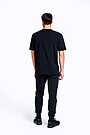 Stretch cotton t-shirt with print 2 | BLACK PRINTED | Audimas