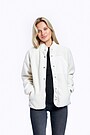 Warm fleece zip-through hoodie 3 | WHITE | Audimas