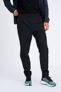 Stretch fabric tapered fit pants 2 | BLACK | Audimas