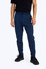 Stretch cotton tapered fit sweatpants 2 | BLUE | Audimas
