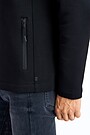 Stretch cotton zip-through jacket 4 | BLACK | Audimas