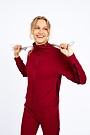 Zip-through stretch sweatshirt with cotton inside 1 | BORDO | Audimas