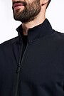 Strech cotton zip-through jacket 3 | BLACK | Audimas