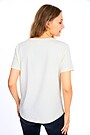 Stretch cotton t-shirt with print 3 | WHITE | Audimas