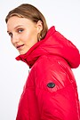 Long puffer down jacket 4 | RED | Audimas