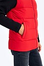 Puffer down vest 4 | RED/PINK | Audimas
