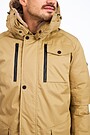 Puffer down parka with membrane 4 | BROWN | Audimas