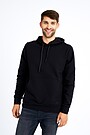 Stretch cotton hoodie 1 | BLACK | Audimas