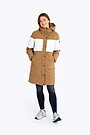 Puffer down coat with membrane 1 | BROWN | Audimas