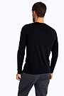 Fine merino wool long sleeve t-shirt 2 | BLACK | Audimas