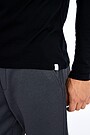 Fine merino wool long sleeve t-shirt 3 | BLACK | Audimas
