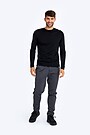 Fine merino wool long sleeve t-shirt 4 | BLACK | Audimas