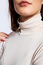 Long sleeve roll-neck top 3 | WHITE | Audimas