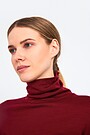 Fine merino wool long sleeve roll-neck top 3 | BORDO | Audimas