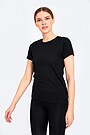 Fine merino wool short sleeve t-shirt 1 | BLACK | Audimas