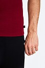 Fine merino wool short sleeve t-shirt 3 | BROWN/BORDEAUX | Audimas