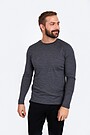 Fine merino wool long sleeve t-shirt 1 | GREY/MELANGE | Audimas