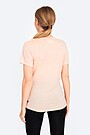 Fine merino wool short sleeve t-shirt with print 3 | PINK | Audimas