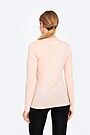 Fine merino wool long sleeve top 2 | PINK | Audimas