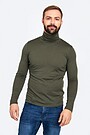 Fine merino wool long sleeve roll-neck top 1 | GREEN/ KHAKI / LIME GREEN | Audimas