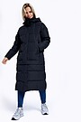 Long puffer down coat 2 in 1 with membrane 1 | BLACK | Audimas