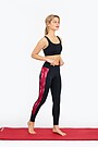Printed shaping leggings 1 | BURGUND | Audimas