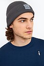 Knitted merino wool hat 1 | ASPHALT | Audimas