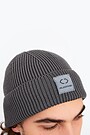 Knitted merino wool hat 2 | ASPHALT | Audimas