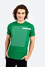 Cotton tee with print 1 | GREEN/ KHAKI / LIME GREEN | Audimas