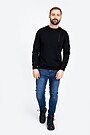 Merino wool blend sweatshirt 4 | BLACK | Audimas