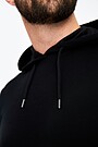 Merino wool blend hoodie 3 | BLACK | Audimas