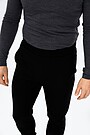 Merino wool blend sweatpants 5 | BLACK | Audimas