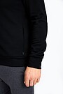 Merino wool blend zip-through hoodie 4 | BLACK | Audimas