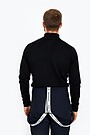 Merino wool blend half-zip jumper 3 | BLACK | Audimas