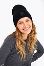 Knitted merino wool hat 1 | BLACK | Audimas