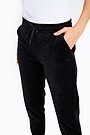 Velour sweatpants 4 | BLACK | Audimas