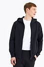 Stretch zip-through hoodie 4 | BLACK | Audimas