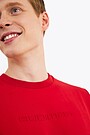 Organic cotton crewneck sweatshirt 3 | RED | Audimas