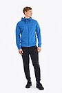 Organic french terry zip through hoodie 5 | BLUE | Audimas